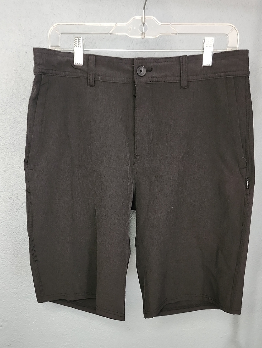 O'Neill Men's Dark Charcoal Flat Front Shorts